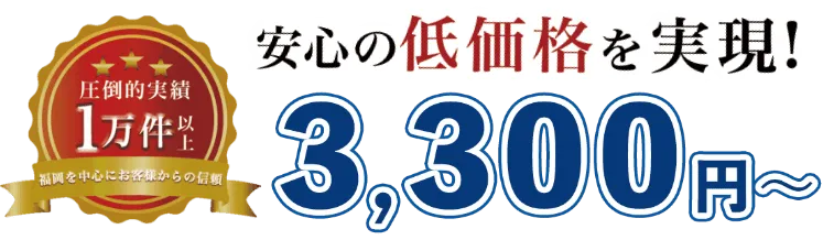 安心の低価格を実現